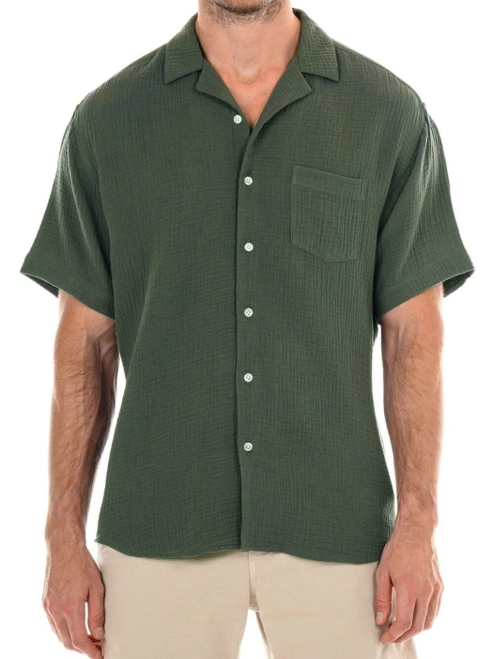 Original Paperbacks Dark Olive Morro Bay Shirt/17279
